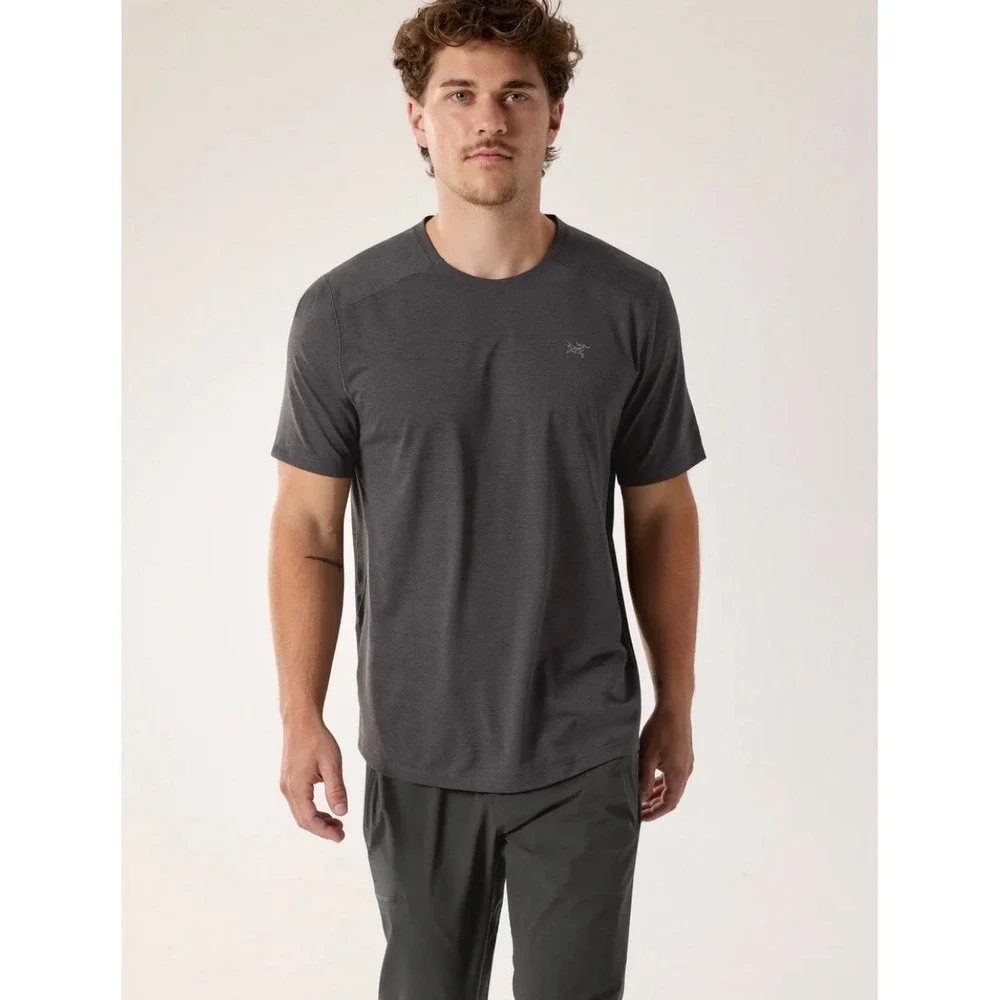 Arcteryx Cormac Crewneck Shirt Mens XL Heathered Black Gorpcore Performance